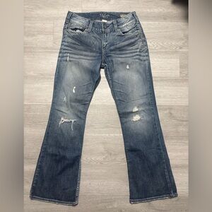 Silver Jeans Women's Flare Blue Denim